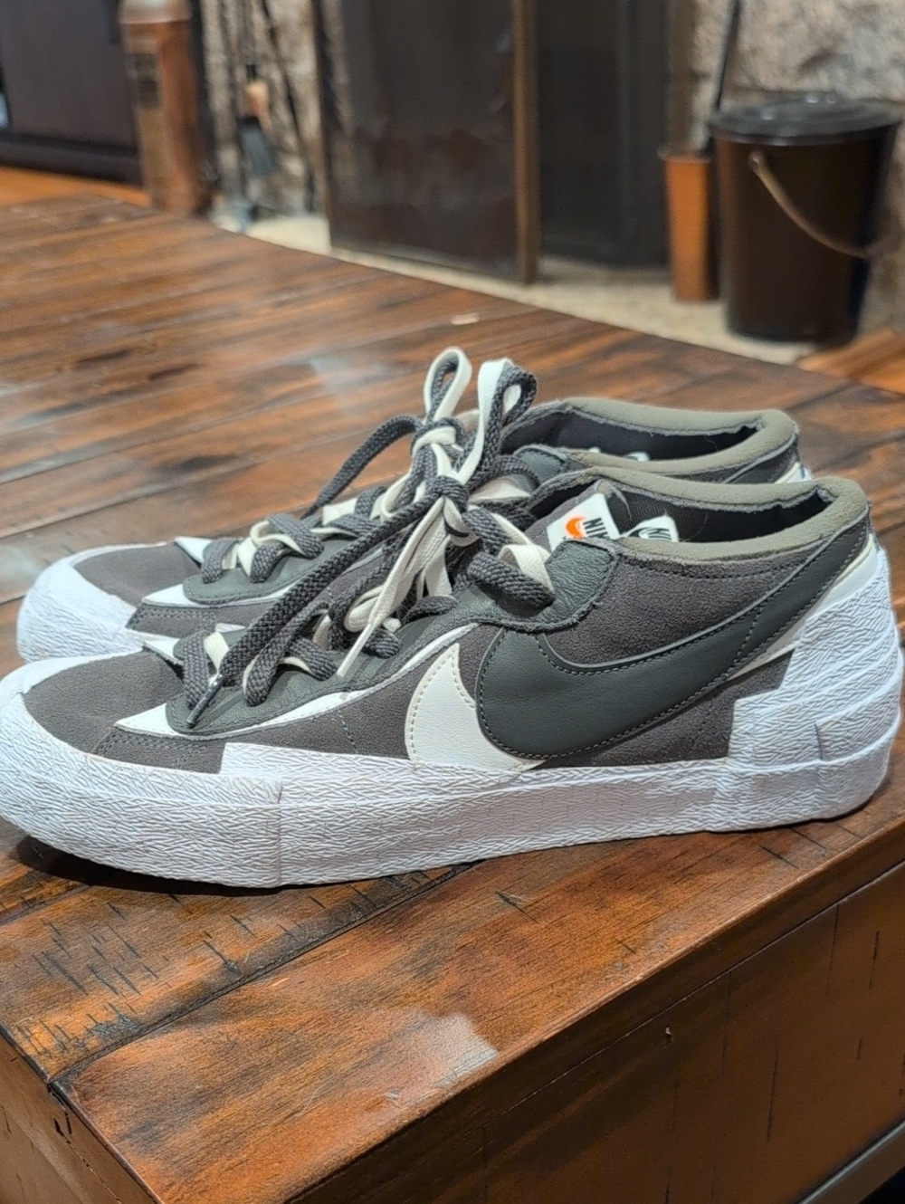 Sacai X Nike Blazer Low Iron Gray
